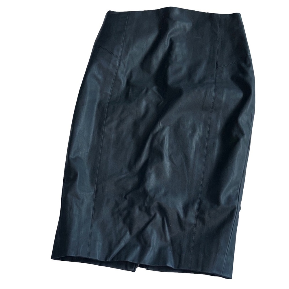 Express Wax Black Pencil Skirt